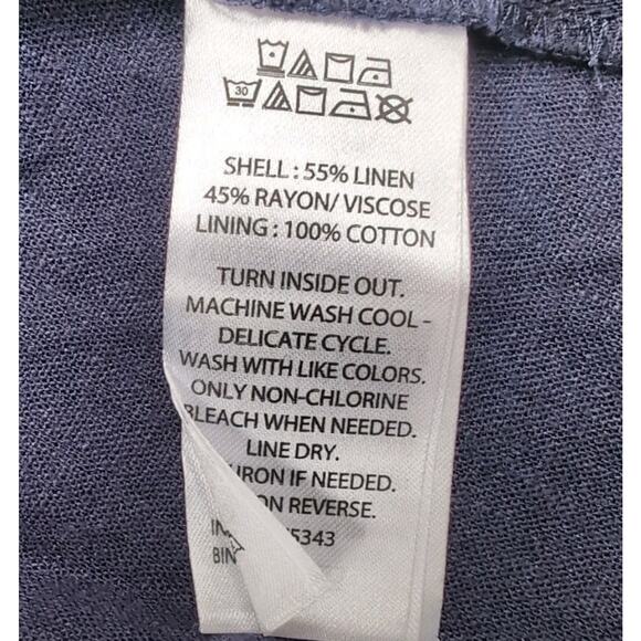 Calypso St. Barth Maxi Dress Womens Size XXL Navy Blue Flowy Linen Blend NEW NWT - Picture 9 of 16